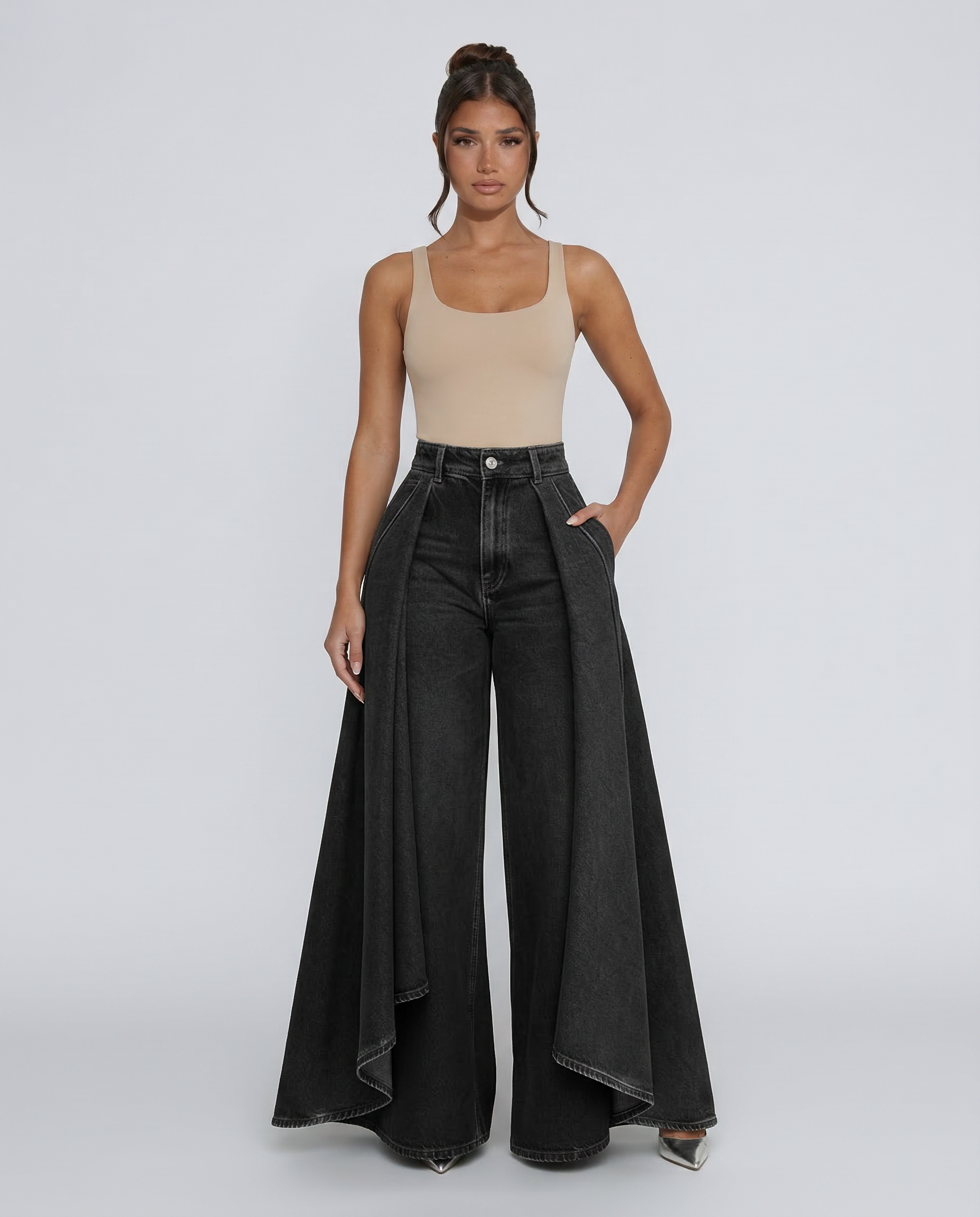 UrbanLuxe - Sophisticated Wide-Leg Pants