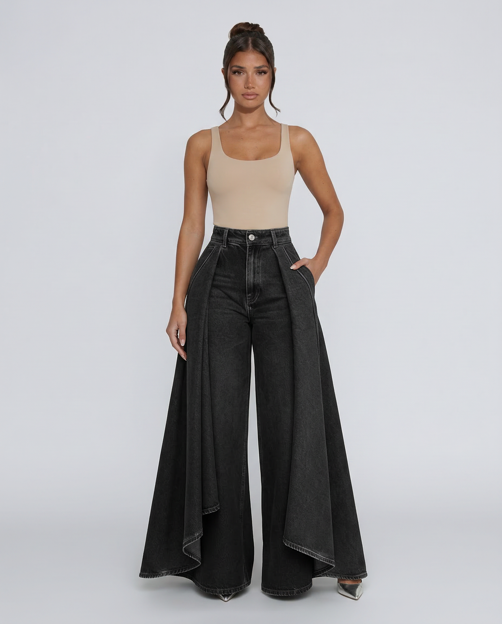 UrbanLuxe - Sophisticated Wide-Leg Pants
