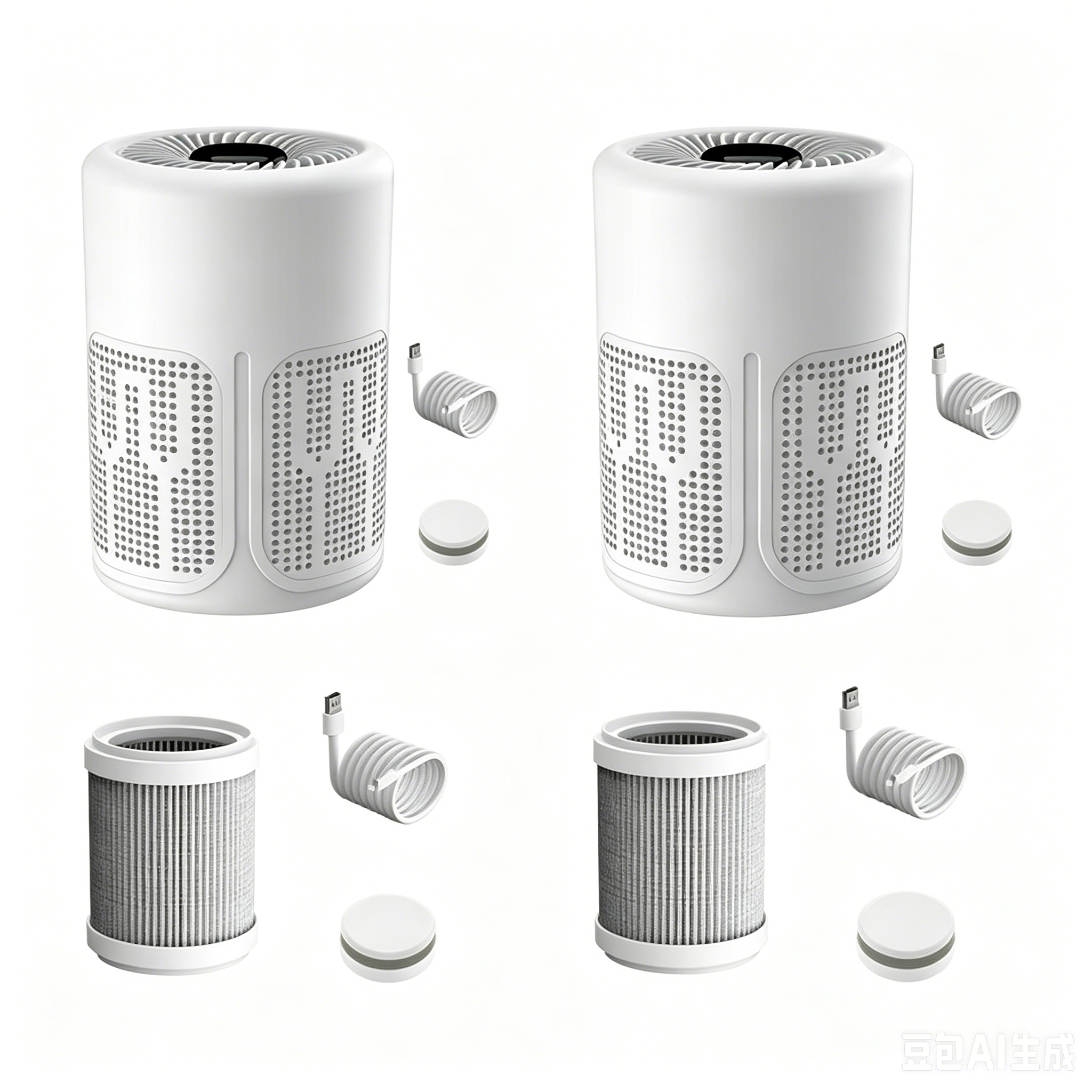 PureBreathe - Smart Air Purifier with Filter & Aromatherapy Tablets
