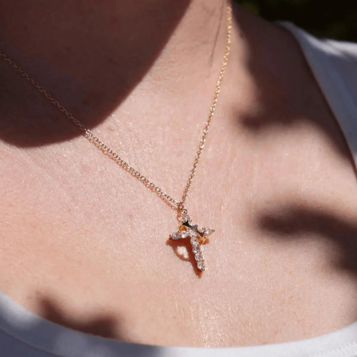 DivineGrace – Cross and Crown Pendant
