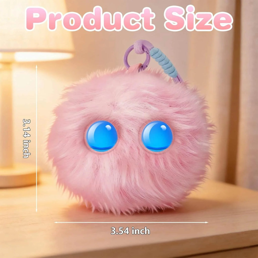 AI Plush Buddy: Smart Talking Desk & Bag Companion with Glowing Eyes-ChicWoo