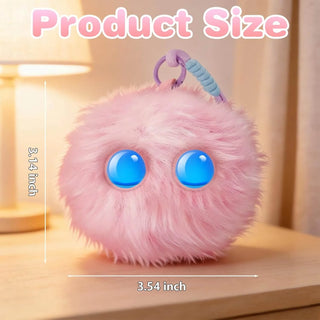 AI Plush Buddy: Smart Talking Desk & Bag Companion with Glowing Eyes-ChicWoo
