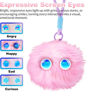 AI Plush Buddy: Smart Talking Desk & Bag Companion with Glowing Eyes-ChicWoo
