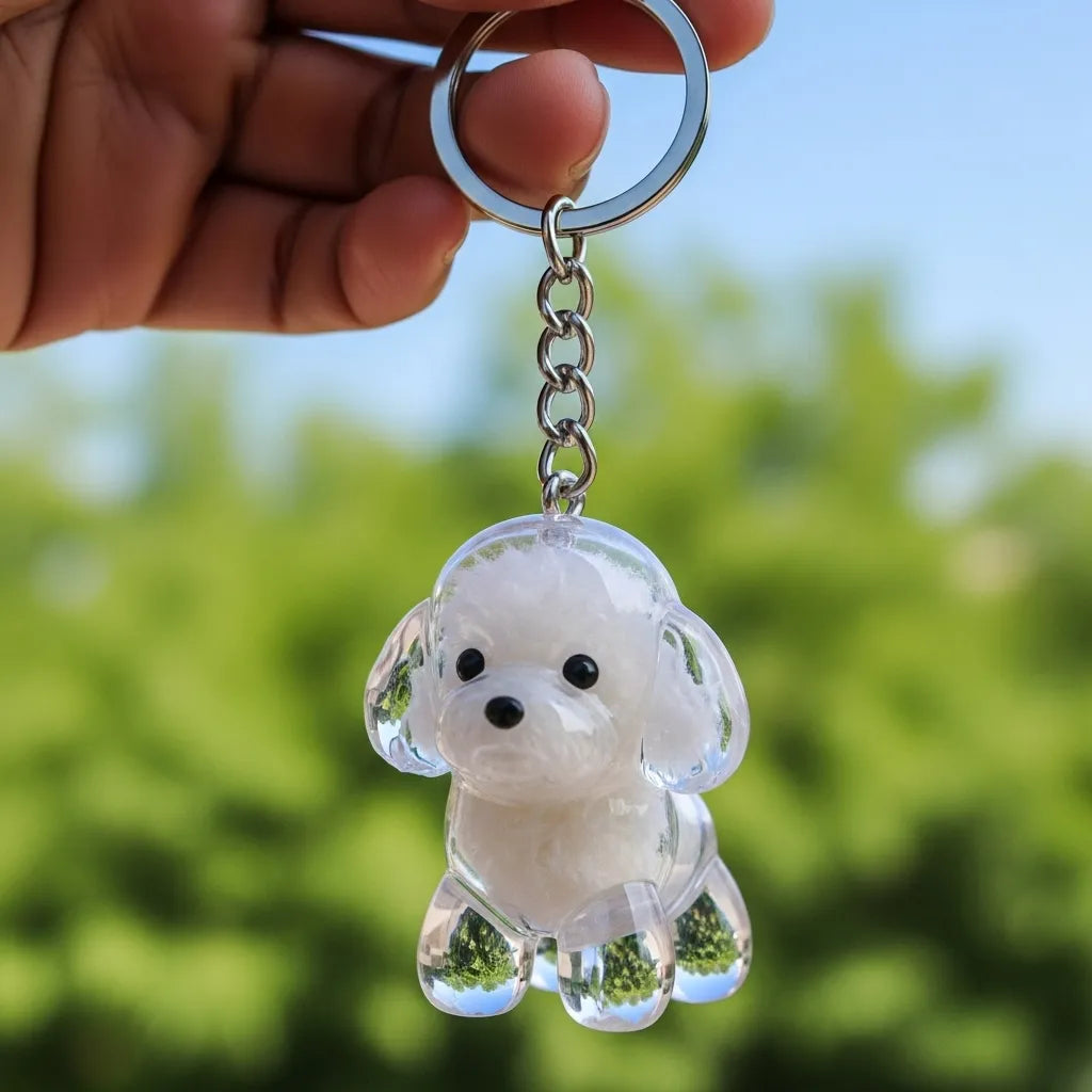PawMemento – Dog Hair Keepsake Keychain Charm