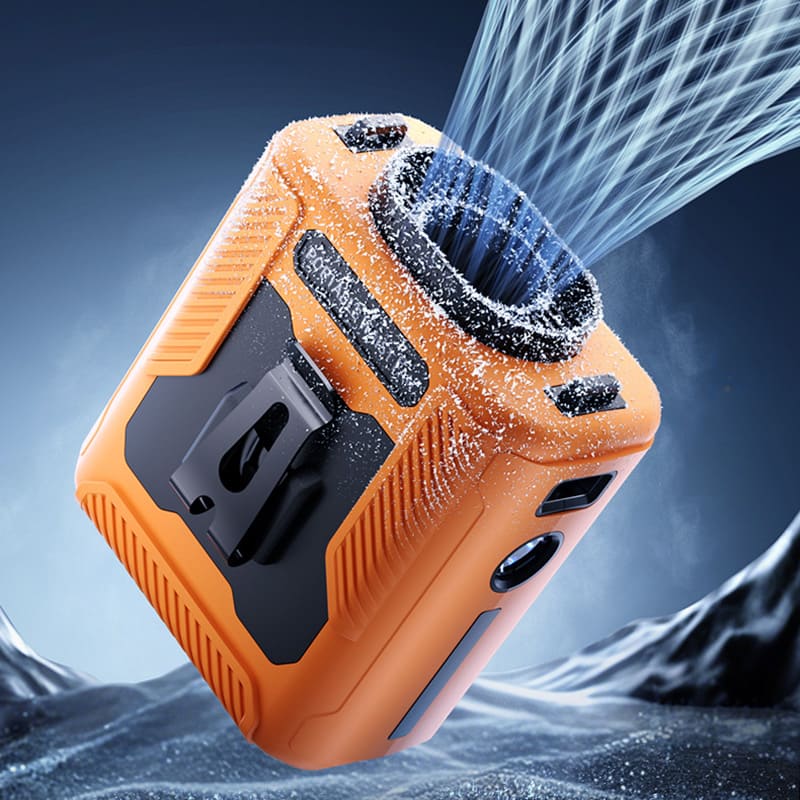 AirStride – Wearable Belt Fan with Flashlight