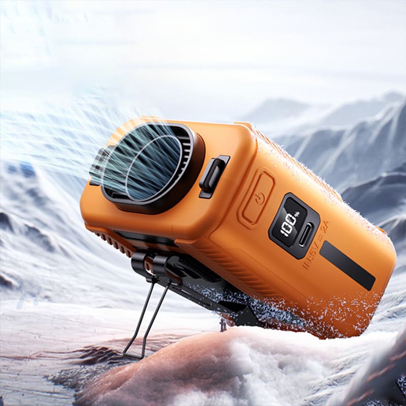 AirStride – Wearable Belt Fan with Flashlight