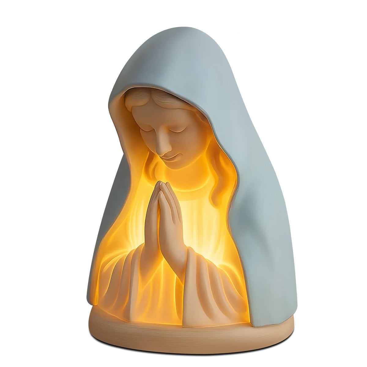 FaithGlow – Handmade Virgin Mary Prayer Night Light