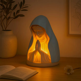 FaithGlow – Handmade Virgin Mary Prayer Night Light