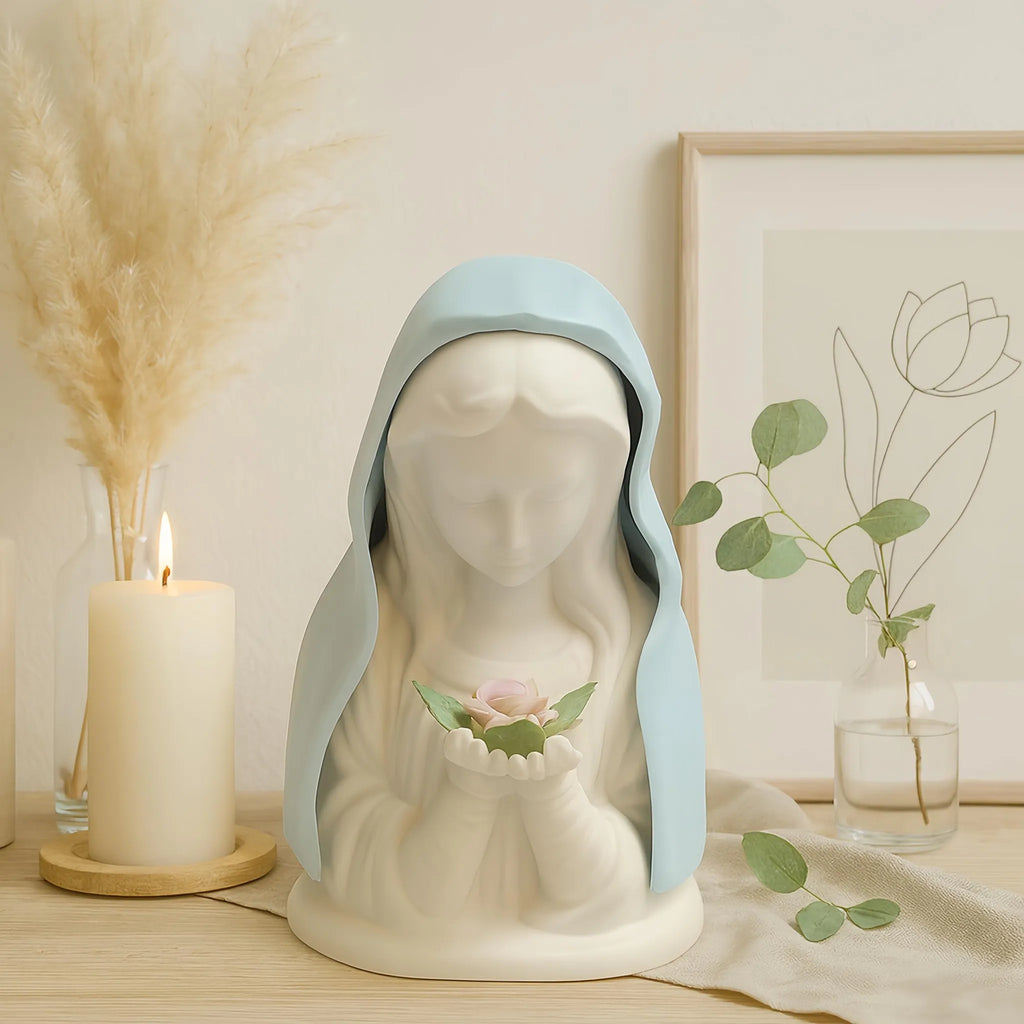 FaithGlow – Handmade Virgin Mary Prayer Night Light