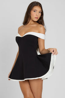 CurveChic – Backless Mini Evening Dress