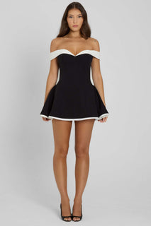 CurveChic – Backless Mini Evening Dress