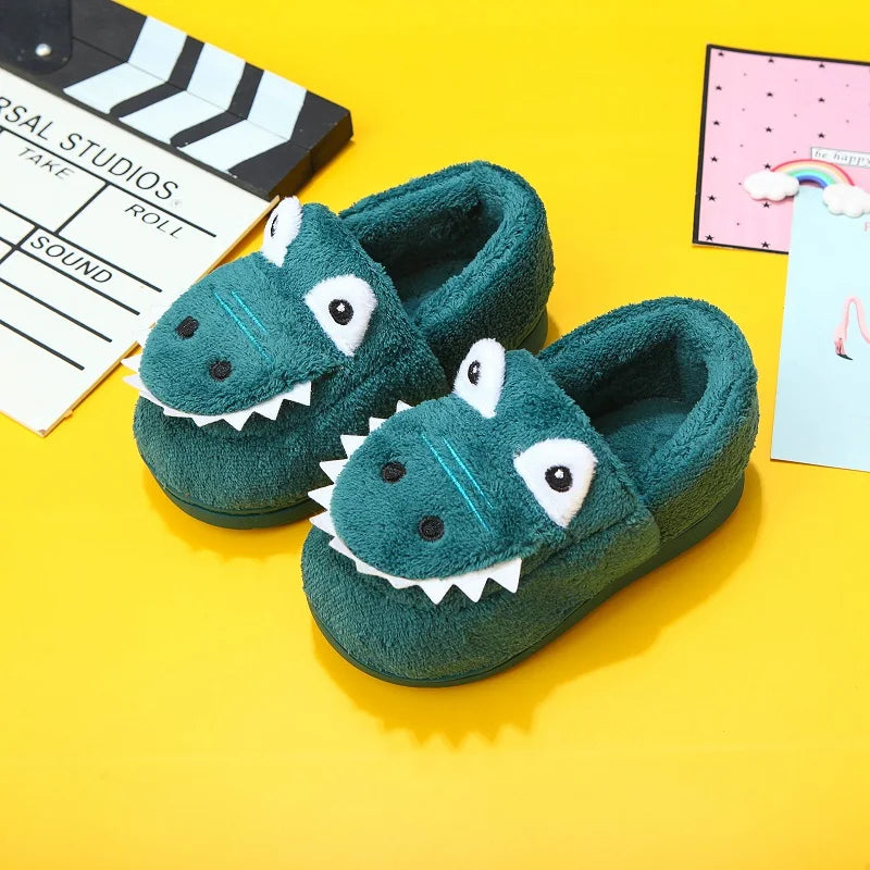 DinoToes – Soft Cartoon Slippers for Kids
