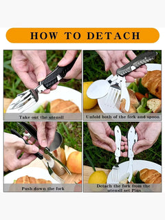 TrailMate – 4-in-1 Folding Outdoor Tableware Set