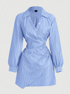 WrapStripe – Flattering Everyday Wrap Dress