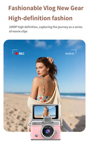 SnapVault – Mini Flip Screen Retro Camera