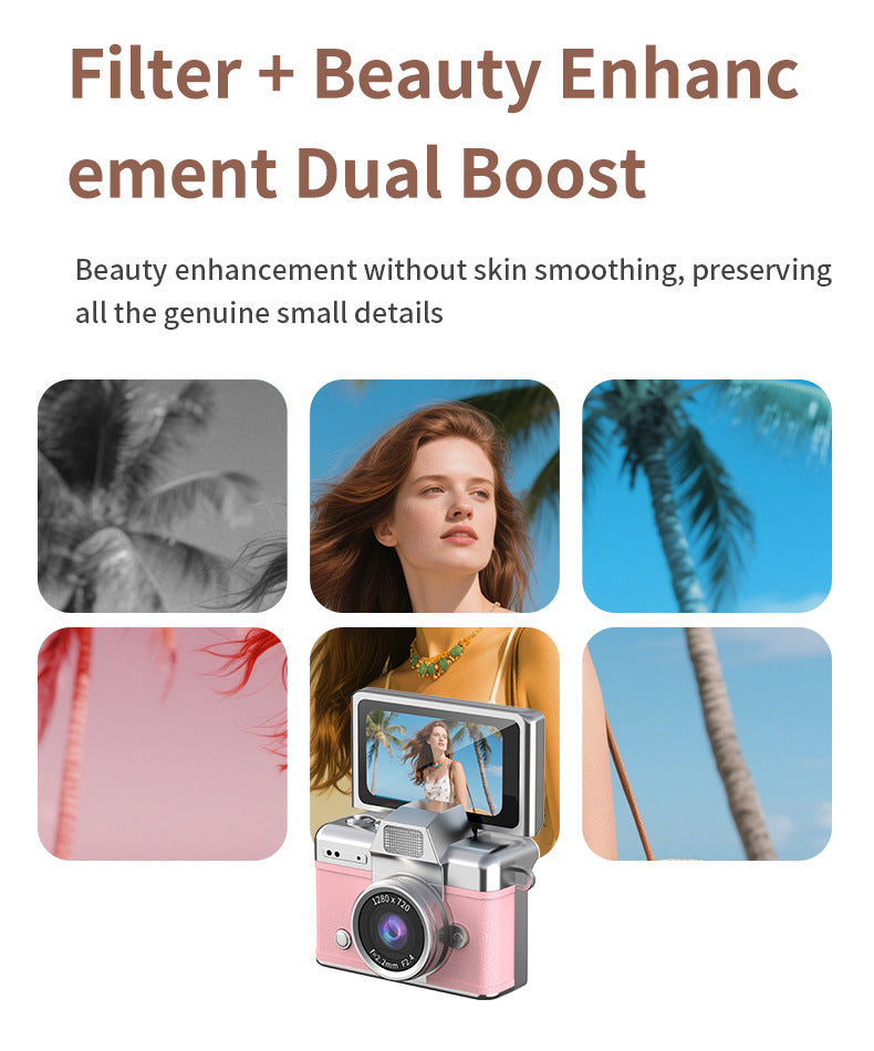SnapVault – Mini Flip Screen Retro Camera