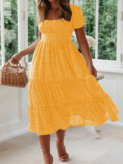 BelleCharm – Vintage Puff Sleeve Sundress