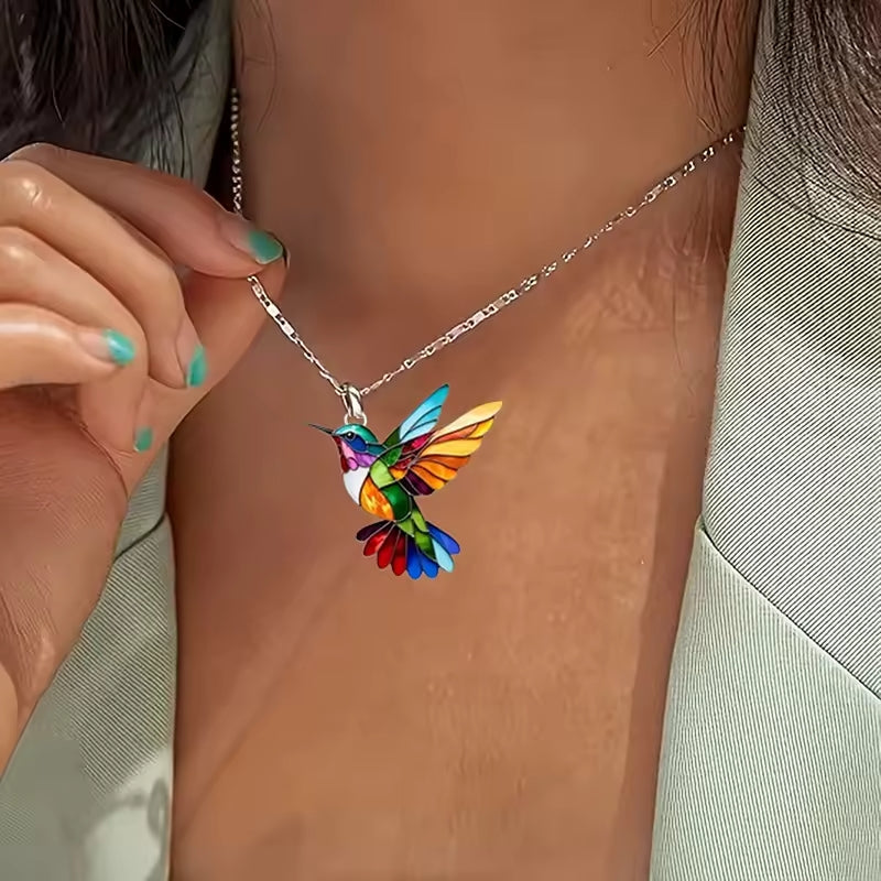 LumiBird – Elegant Hummingbird Necklace