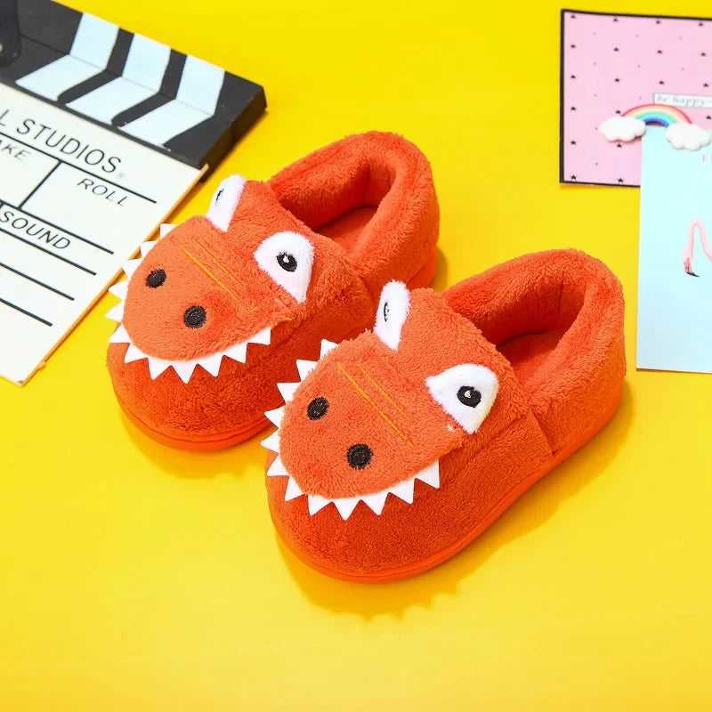 DinoToes – Soft Cartoon Slippers for Kids