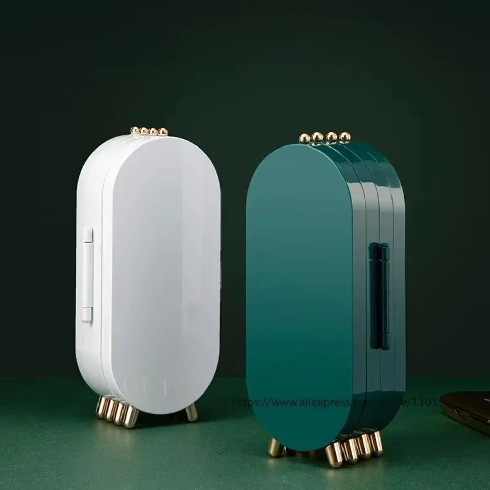 CrystalKeep - Jewelry Storage Case with Mirror