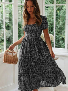 BelleCharm – Vintage Puff Sleeve Sundress