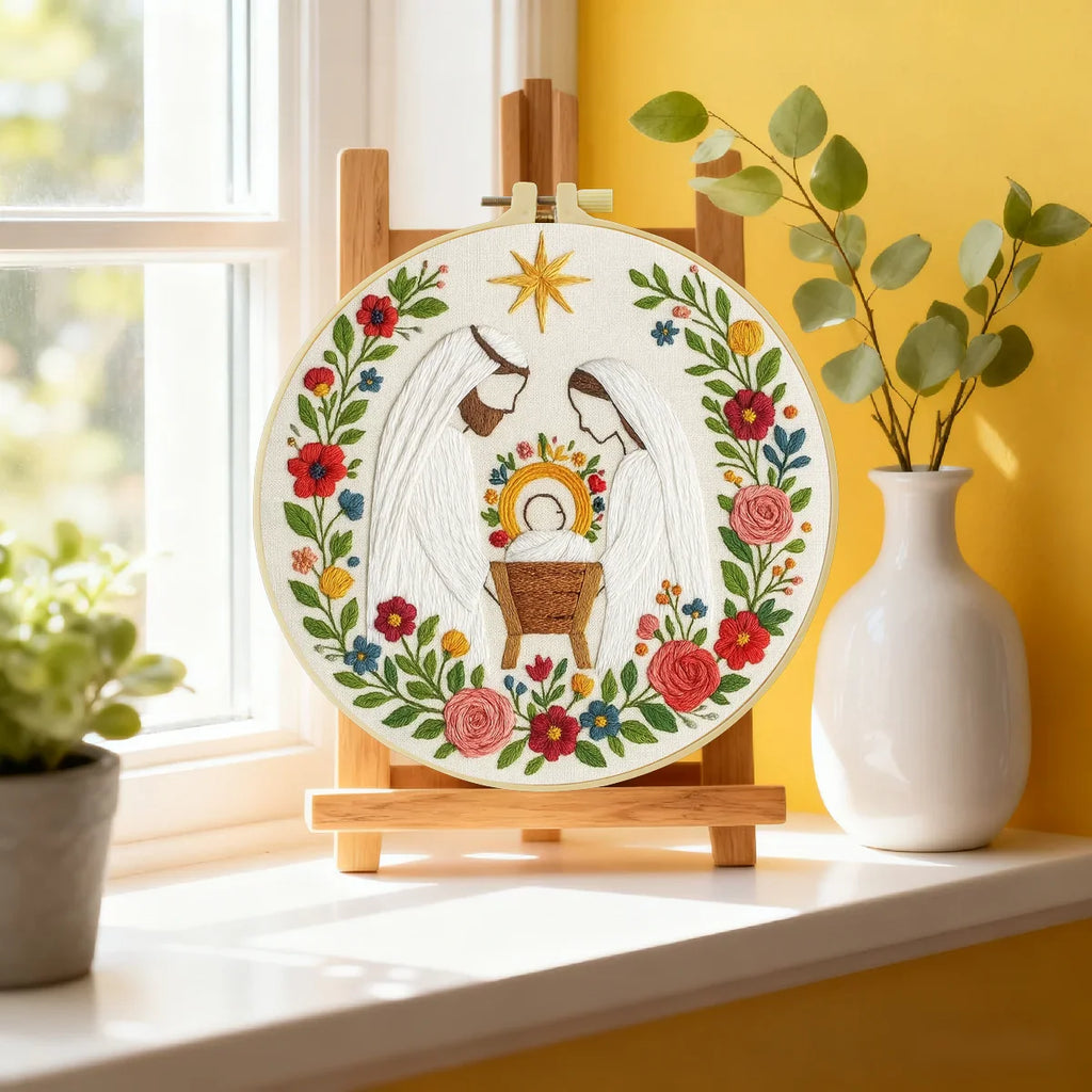 GraceStitch – Nativity Embroidery Kit for Faith-Inspired Crafting