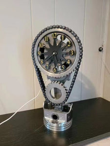 Motorized Rotating Chain Clock