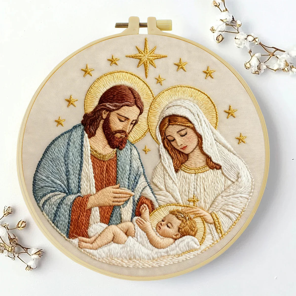 GraceStitch – Nativity Embroidery Kit for Faith-Inspired Crafting