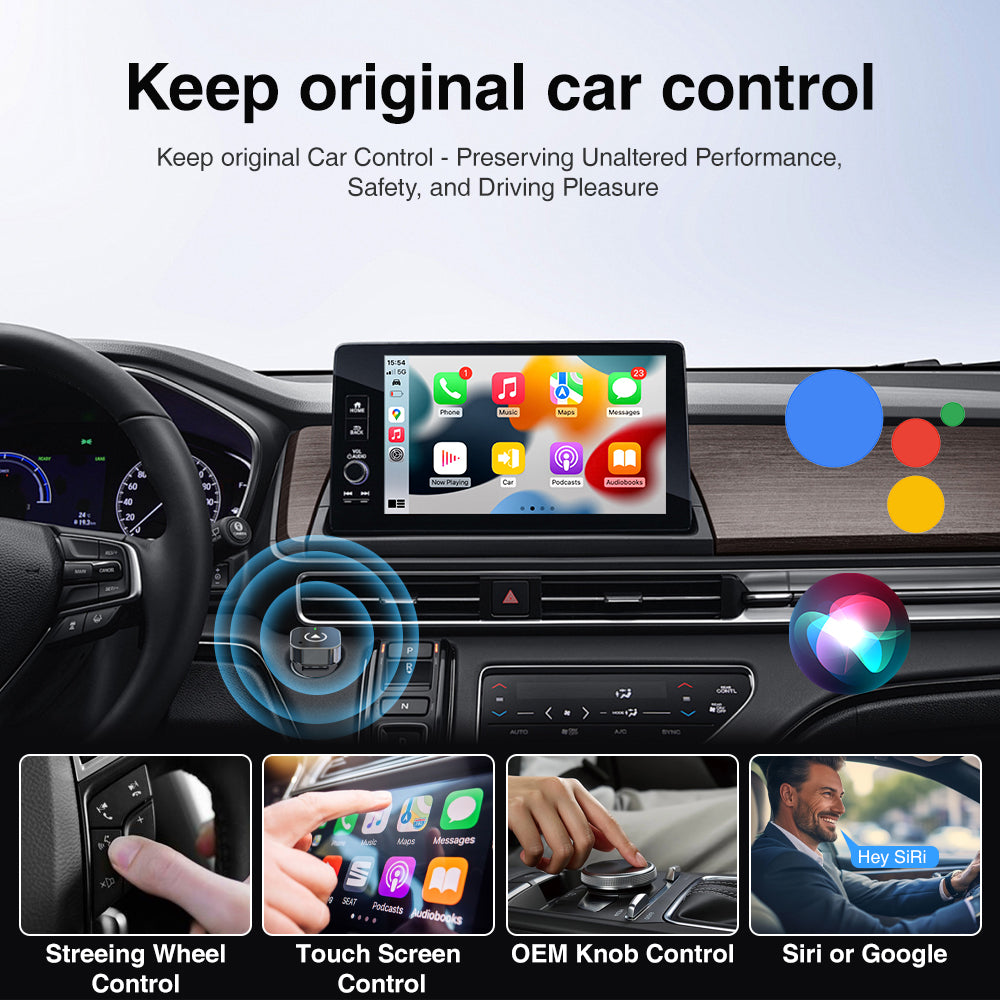 DriveLink – 2 in 1 Wireless CarPlay & Android Auto Adapter