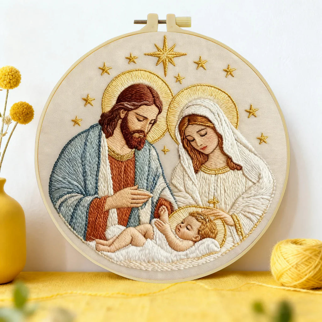 GraceStitch – Nativity Embroidery Kit for Faith-Inspired Crafting