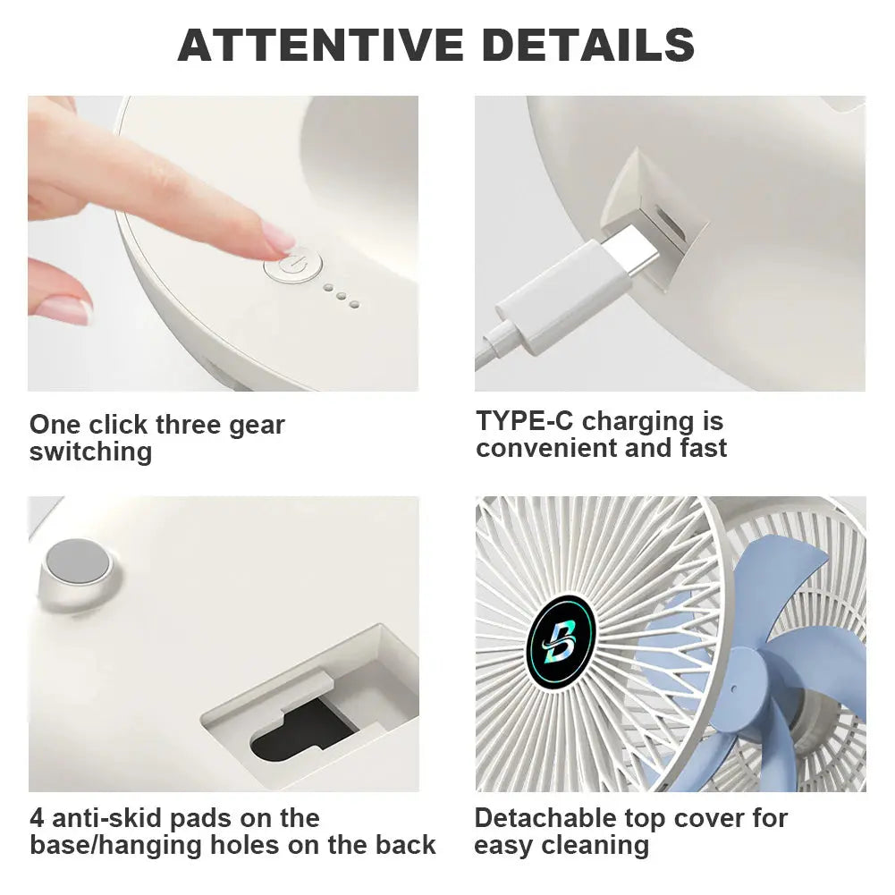 Household Dual-use Kitchen Fan marnetic