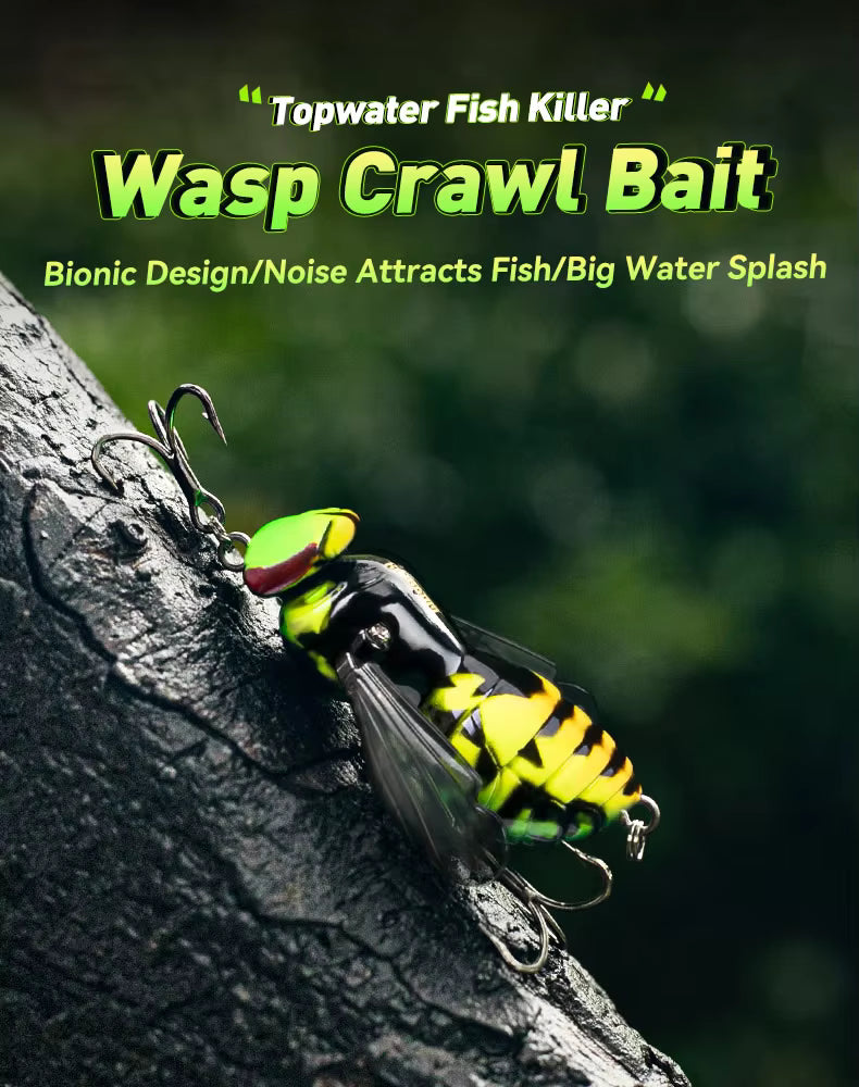 StrikeBug – Bionic Wasp Topwater Fishing Lure