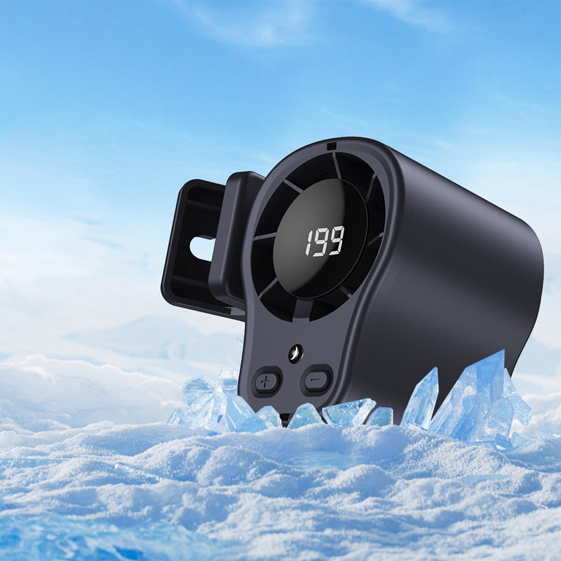 🌬️ Turbo Portable Fan with LED Display – Rechargeable Cooling Fan