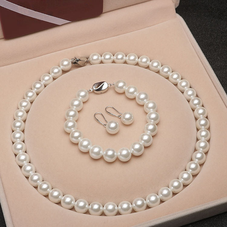 SeaLuxe – Deep Sea Shell Pearl Necklace