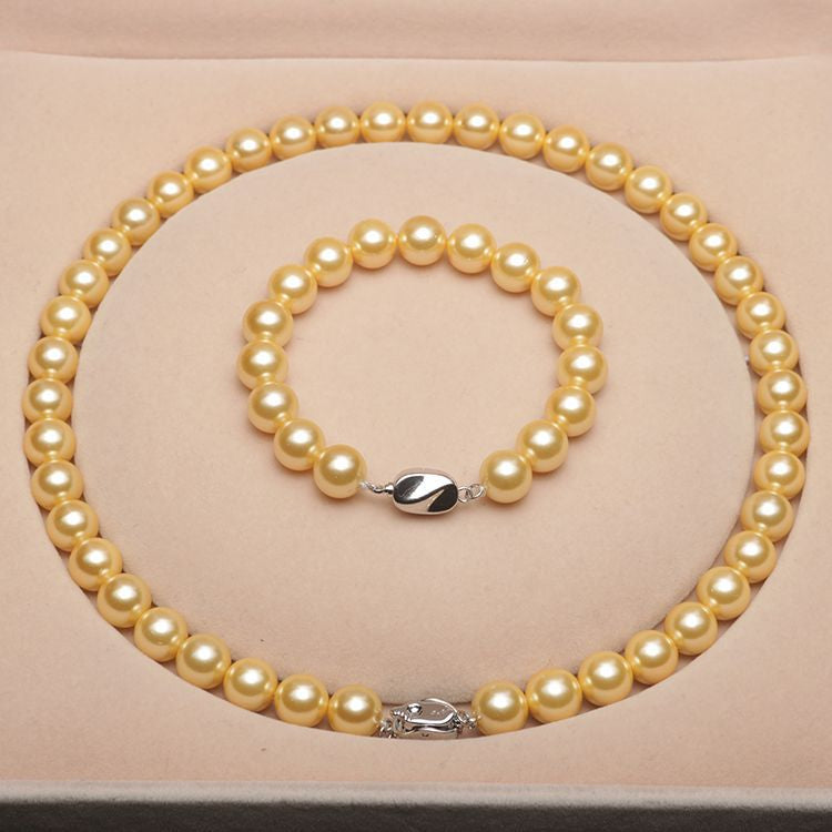 SeaLuxe – Deep Sea Shell Pearl Necklace