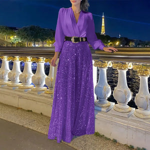 LustreLuxe - Sophisticated Sequin Outfit