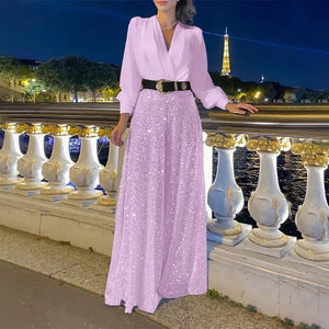 LustreLuxe - Sophisticated Sequin Outfit
