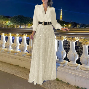 LustreLuxe - Sophisticated Sequin Outfit