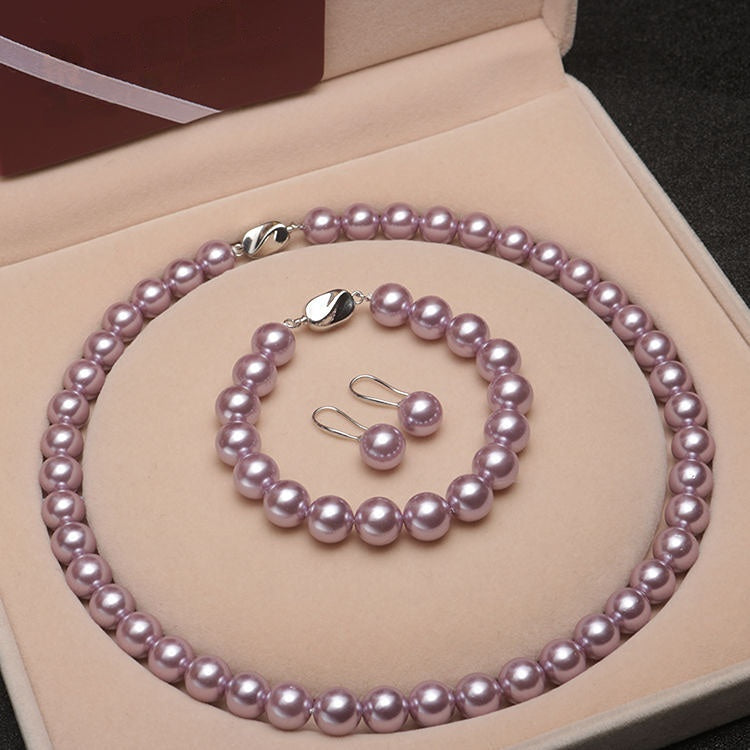 SeaLuxe – Deep Sea Shell Pearl Necklace