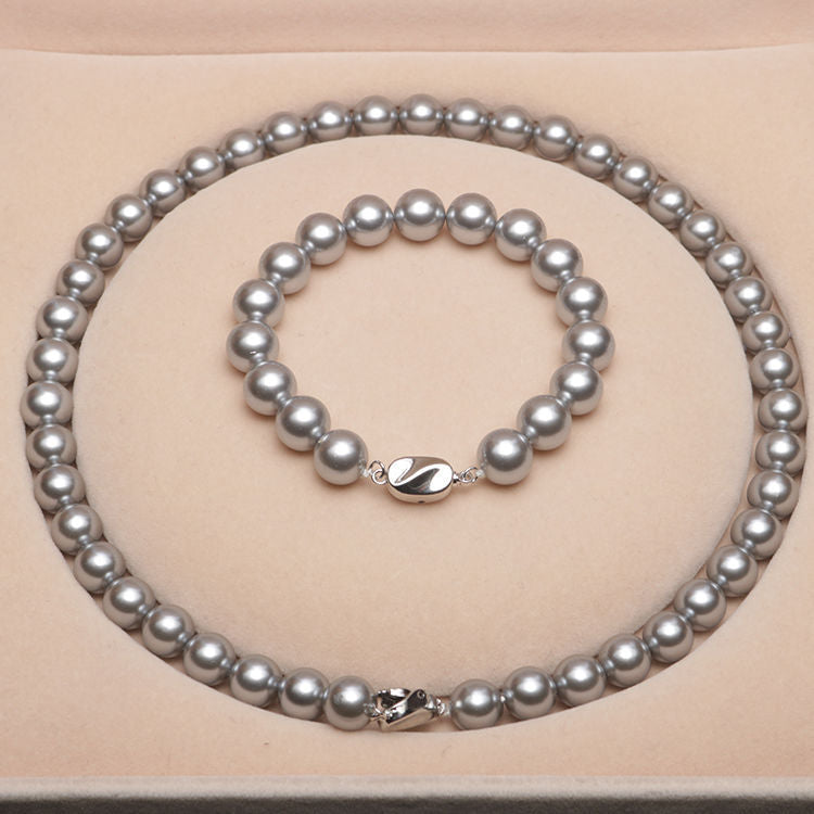SeaLuxe – Deep Sea Shell Pearl Necklace