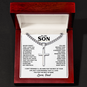 FaithBond – To My Son Cross Necklace