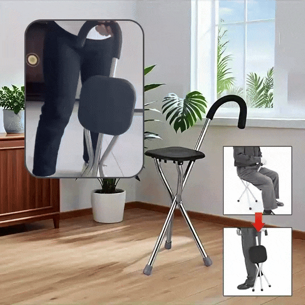 EasyPause - Ergonomic Walking Cane with Seat
