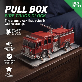 PullCord – Die-Cast Fire Truck Alarm Clock