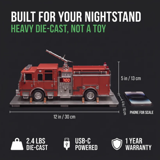 PullCord – Die-Cast Fire Truck Alarm Clock