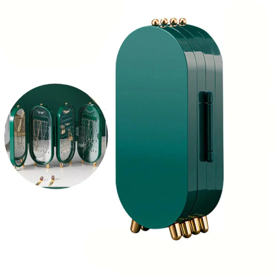 CrystalKeep - Jewelry Storage Case with Mirror