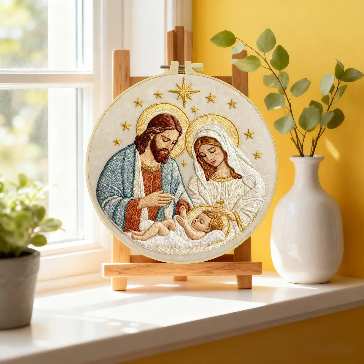 GraceStitch – Nativity Embroidery Kit for Faith-Inspired Crafting