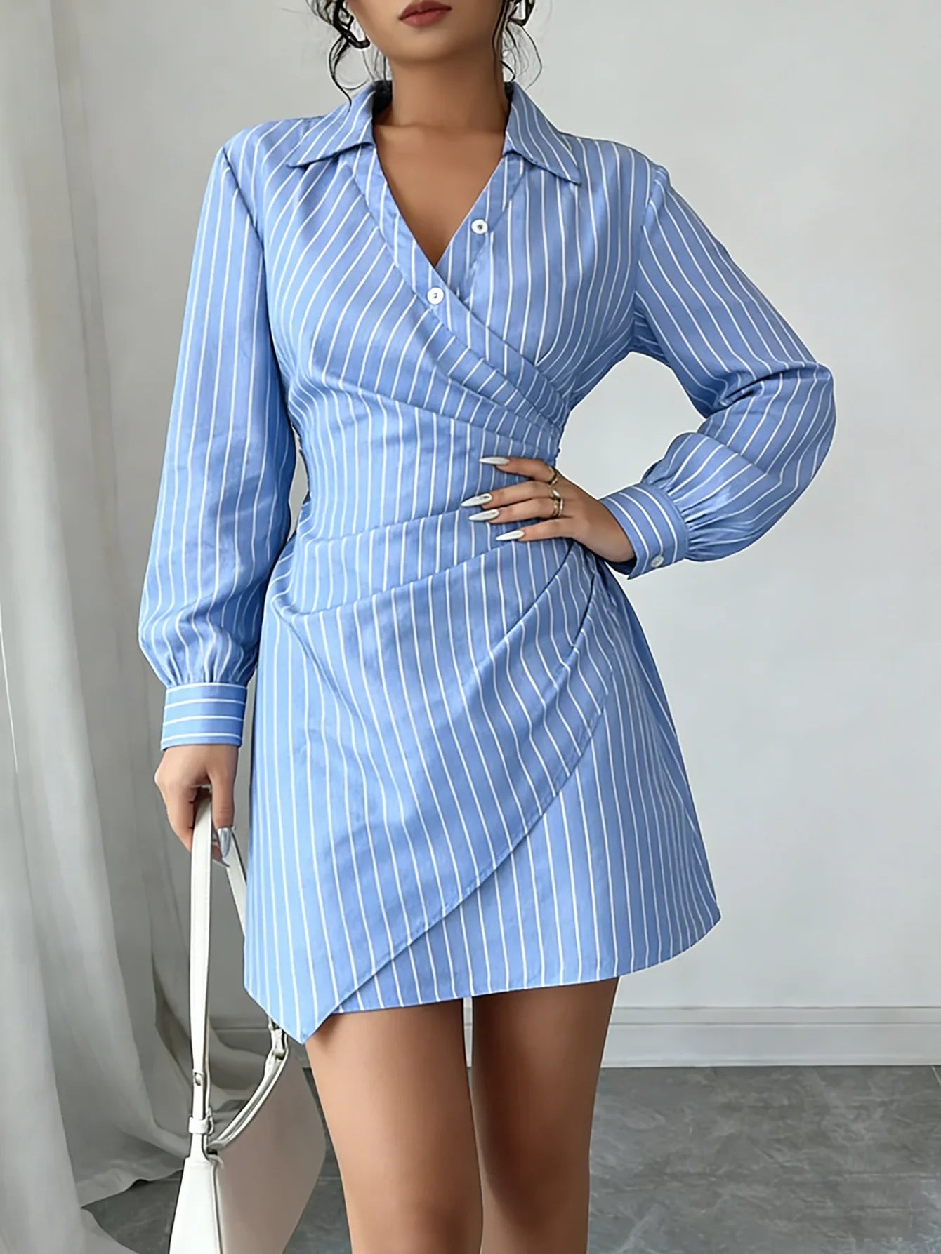 WrapStripe – Flattering Everyday Wrap Dress