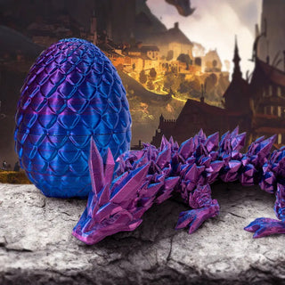 3D Dragonstone Articulated Crystal Serpent marnetic