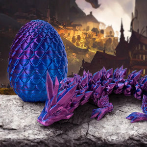 3D Dragonstone Articulated Crystal Serpent marnetic