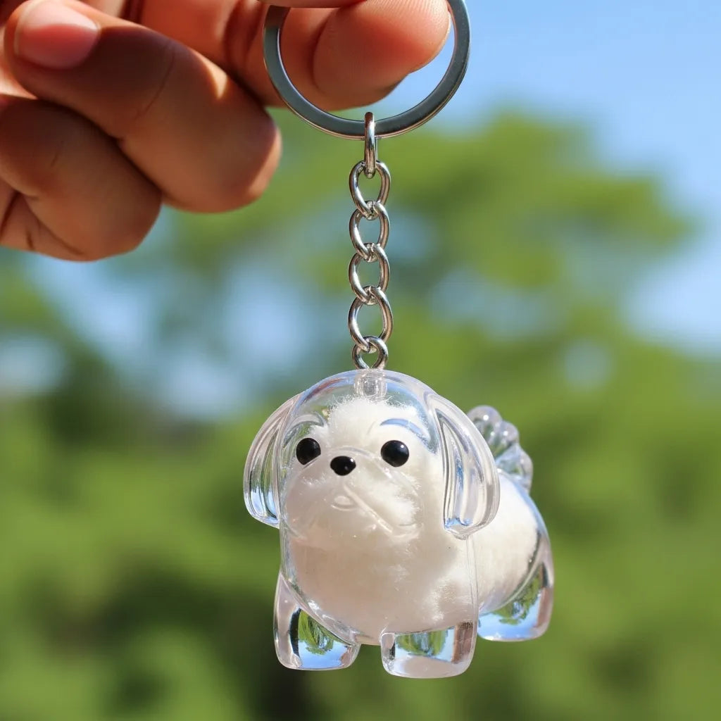 PawMemento – Dog Hair Keepsake Keychain Charm